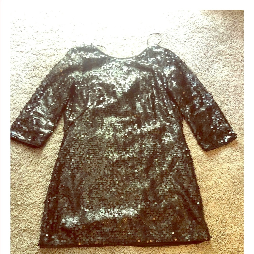 Black sequin mini dress SZ 8